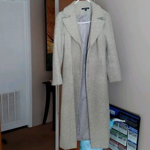 Tan/grey womens coat